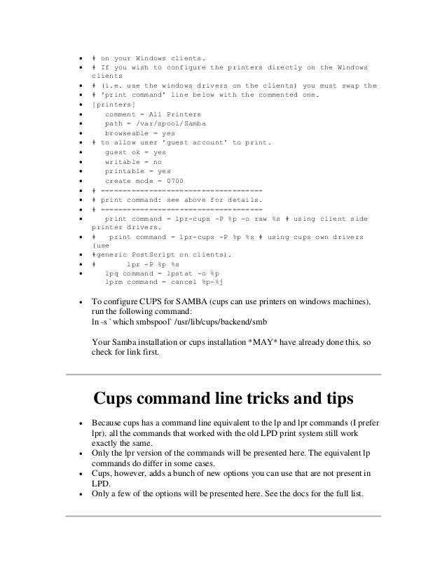 Cups Install Printer Command Line